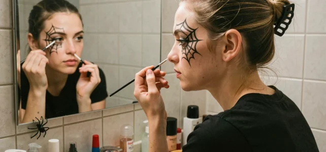 Maquillage araignée facile : conseils pour réussir un look effrayant sans matériel pro Maquillage araignée facile : conseils pour réussir un look effrayant sans matériel pro